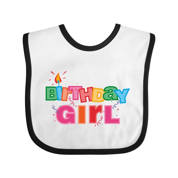 Inktastic Birthday Girl Letters Girls Baby Bib