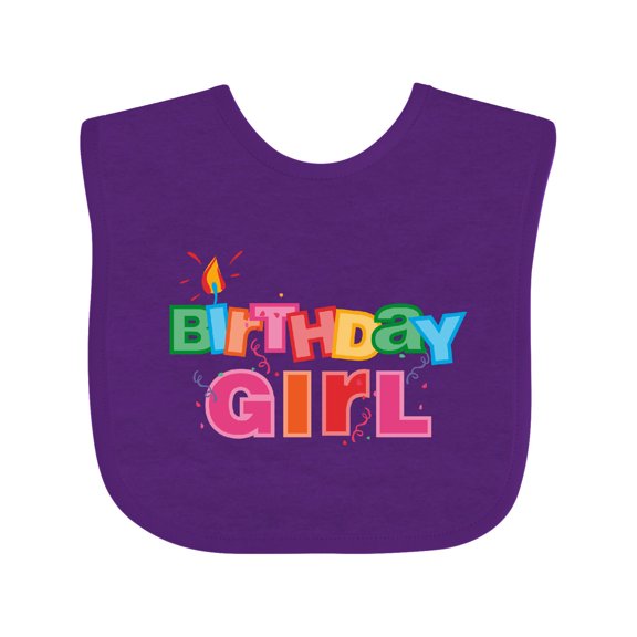 Inktastic Birthday Girl Letters Girls Baby Bib