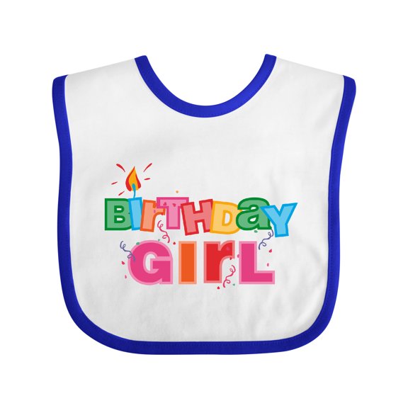Inktastic Birthday Girl Letters Girls Baby Bib