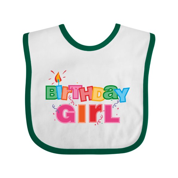 Inktastic Birthday Girl Letters Girls Baby Bib