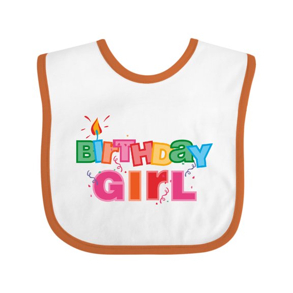 Inktastic Birthday Girl Letters Girls Baby Bib