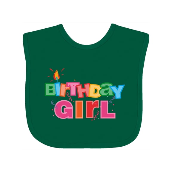 Inktastic Birthday Girl Letters Girls Baby Bib