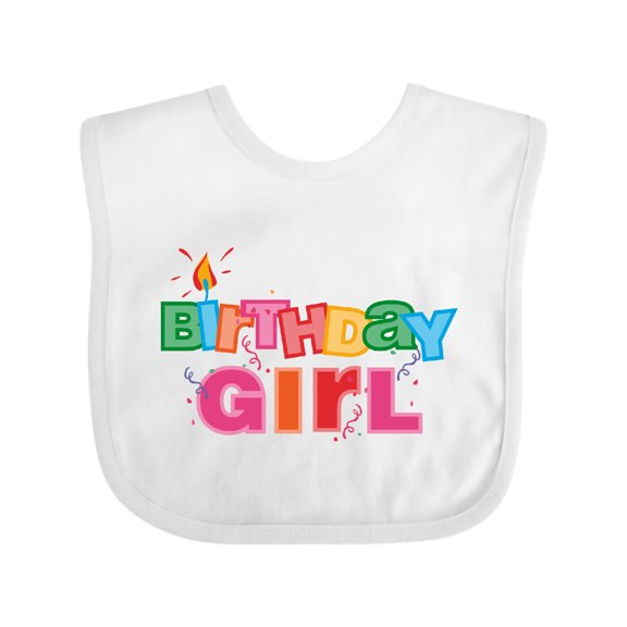 Inktastic Birthday Girl Letters Girls Baby Bib