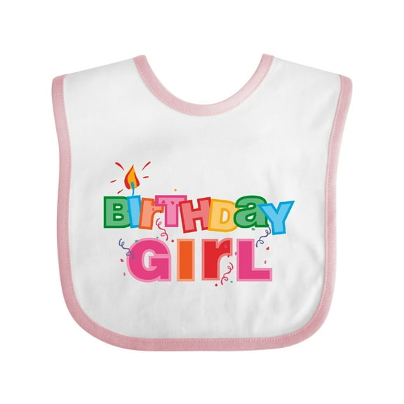 Inktastic Birthday Girl Letters Girls Baby Bib