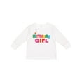 thumbnail image 1 of Inktastic Birthday Girl Letters Girls Long Sleeve Toddler T-Shirt, 1 of 5