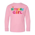 thumbnail image 1 of Inktastic Birthday Girl Letters Long Sleeve Youth T-Shirt, 1 of 5