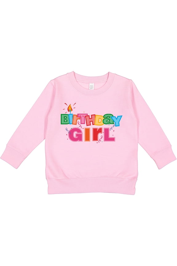 Birthday Girl Letters Toddler Sweatshirt
