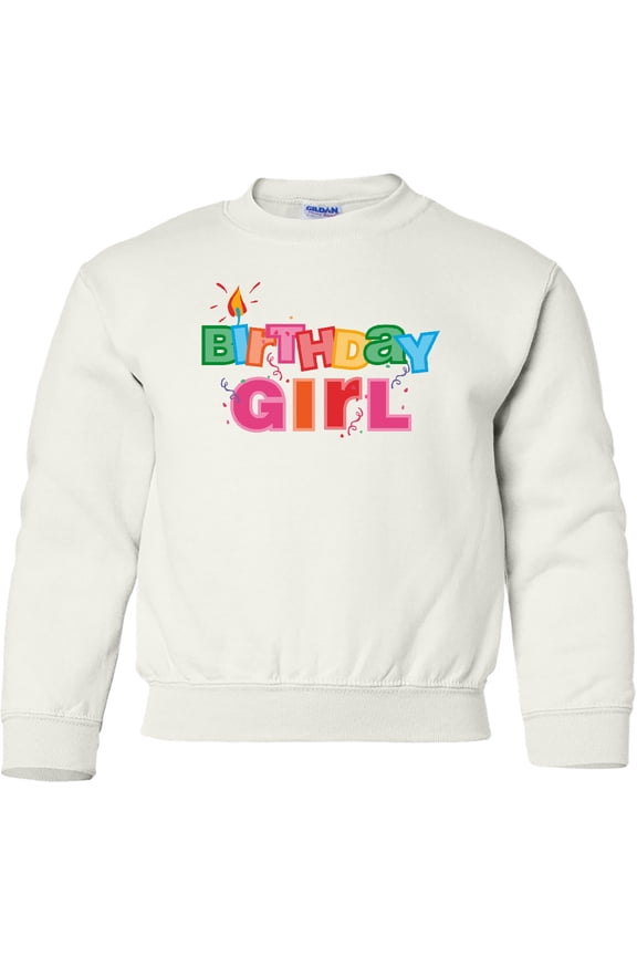 Birthday Girl Letters Youth Sweatshirt