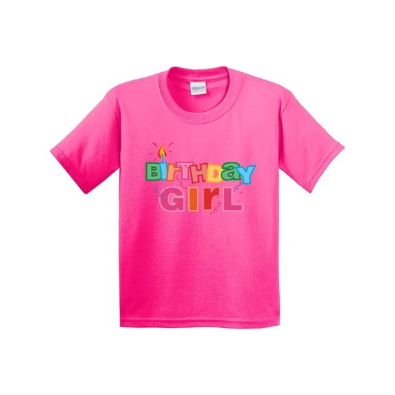 Inktastic Birthday Girl Letters Youth T-Shirt