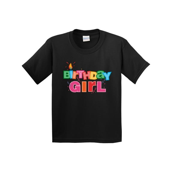 Inktastic Birthday Girl Letters Youth T-Shirt