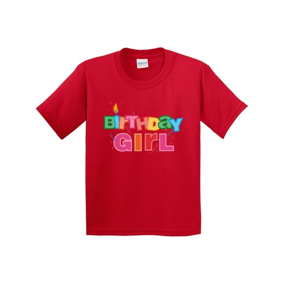 Inktastic Birthday Girl Letters Youth T-Shirt