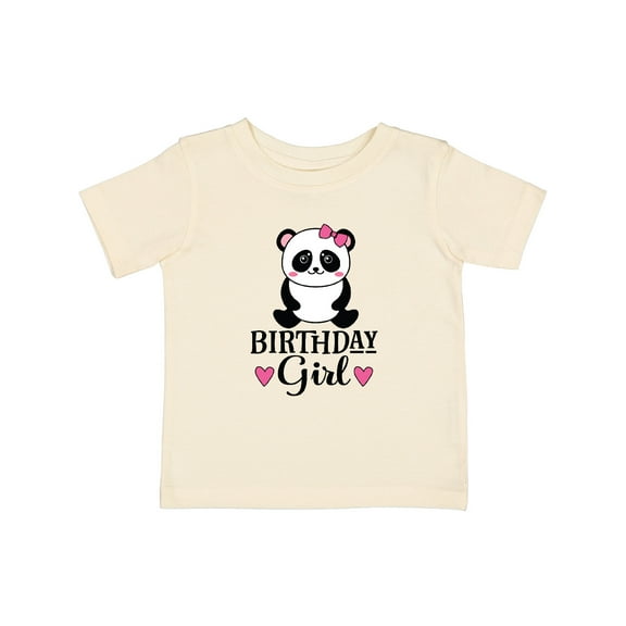 Inktastic Birthday Girl Panda Girls Baby T-Shirt