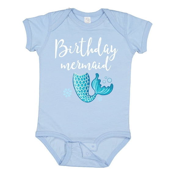 Inktastic Birthday Mermaid Girls Party Gift Girls Baby Bodysuit