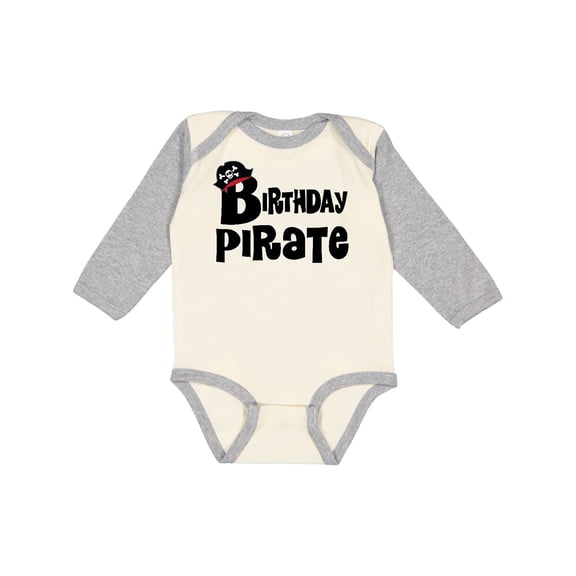 Inktastic Birthday Pirate Party Boys Long Sleeve Baby Bodysuit