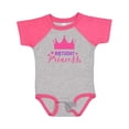 thumbnail image 1 of Inktastic Birthday Princess, Crown, Stars - Pink Purple Girls Baby Bodysuit, 1 of 5