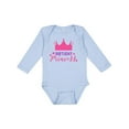 thumbnail image 1 of Inktastic Birthday Princess, Crown, Stars - Pink Purple Girls Long Sleeve Baby Bodysuit, 1 of 5