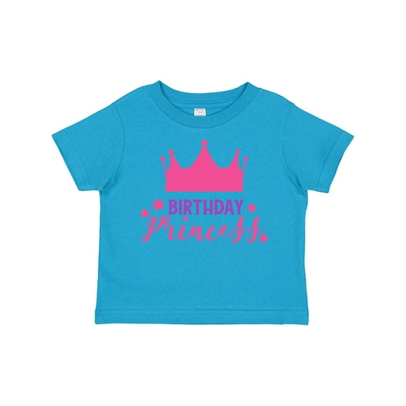 Inktastic Birthday Princess, Little Princess, Crown, Stars Girls Toddler T-Shirt