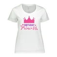 thumbnail image 1 of Inktastic Birthday Princess, Little Princess, Crown, Stars Women's Plus Size T-Shirt, 1 of 5