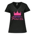 thumbnail image 1 of Inktastic Birthday Princess, Little Princess, Crown, Stars Women's Plus Size V-Neck T-Shirt, 1 of 5