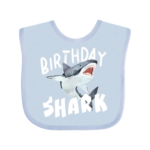 Inktastic Birthday Shark Boys or Girls Baby Bib
