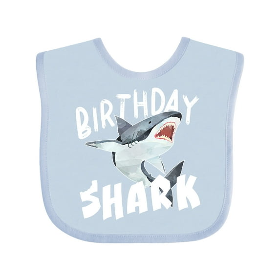 Inktastic Birthday Shark Boys or Girls Baby Bib
