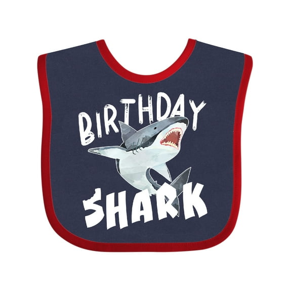 Inktastic Birthday Shark Boys or Girls Baby Bib
