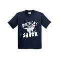 thumbnail image 1 of Inktastic Birthday Shark Youth T-Shirt, 1 of 5