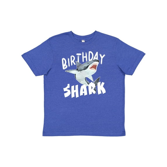 Inktastic Birthday Shark Youth T-Shirt