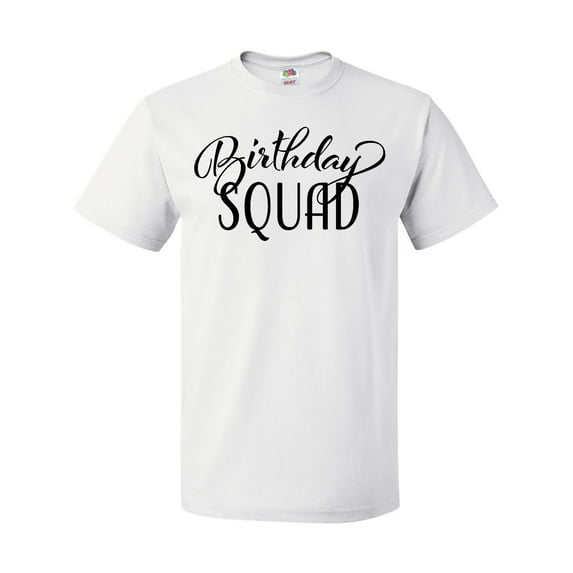 Inktastic Birthday Squad in Black T-Shirt