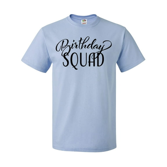 Inktastic Birthday Squad in Black T-Shirt