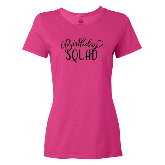 Inktastic Birthday Squad in Black Women's T-Shirt