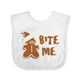thumbnail image 1 of Inktastic Bite Me Gingerbread Boys or Girls Baby Bib, 1 of 4