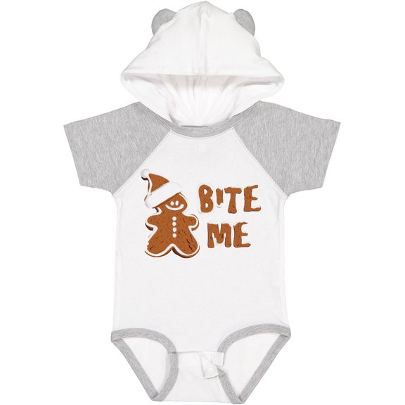 Inktastic Bite Me Gingerbread Boys or Girls Baby Bodysuit