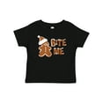 thumbnail image 1 of Inktastic Bite Me Gingerbread Boys or Girls Baby T-Shirt, 1 of 5