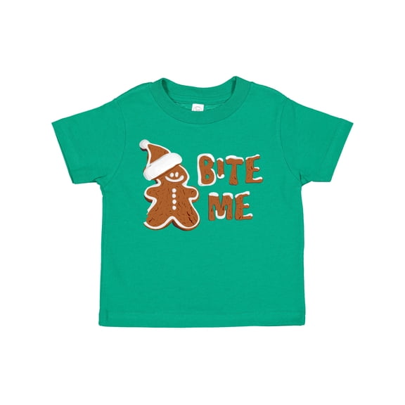 Inktastic Bite Me Gingerbread Boys or Girls Toddler T-Shirt
