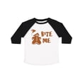 thumbnail image 1 of Inktastic Bite Me Gingerbread Boys or Girls Toddler T-Shirt, 1 of 5