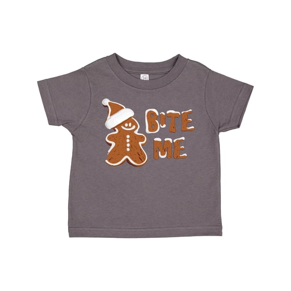Inktastic Bite Me Gingerbread Boys or Girls Toddler T-Shirt