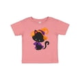 thumbnail image 1 of Inktastic Black Cat, Cat Wearing Witch Hat, Halloween Boys or Girls Baby T-Shirt, 1 of 5
