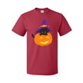thumbnail image 1 of Inktastic Black Cat, Pumpkin, Cat With Witch Hat, Halloween T-Shirt, 1 of 5