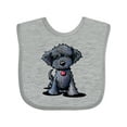 thumbnail image 1 of Inktastic Black Doodle Puppy Boys or Girls Baby Bib, 1 of 4