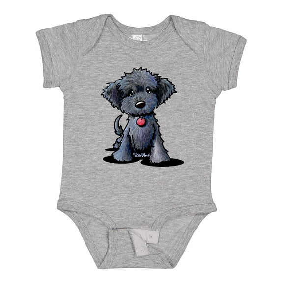 Inktastic Black Doodle Puppy Boys or Girls Baby Bodysuit