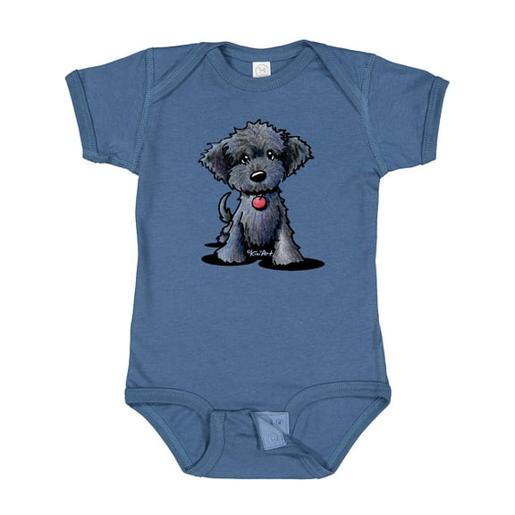 Inktastic Black Doodle Puppy Boys or Girls Baby Bodysuit