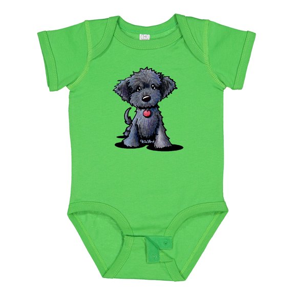 Inktastic Black Doodle Puppy Boys or Girls Baby Bodysuit