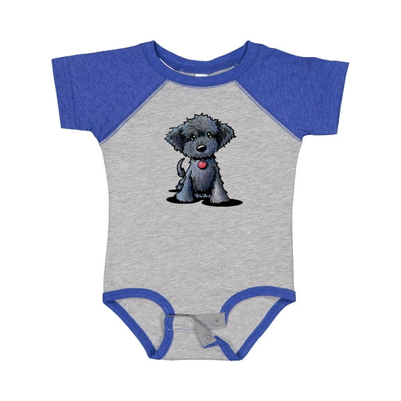 Inktastic Black Doodle Puppy Boys or Girls Baby Bodysuit