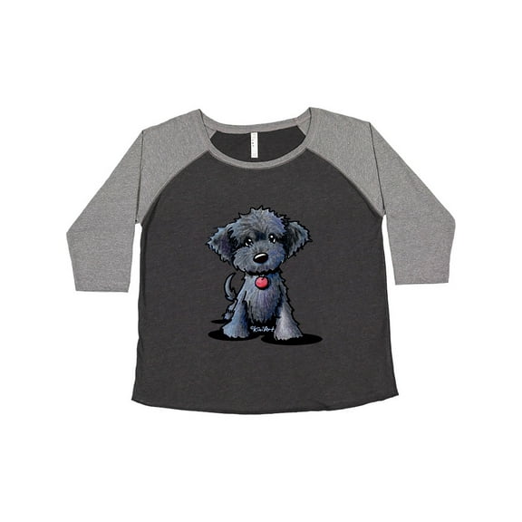 Inktastic Black Doodle Puppy Women's Plus Size T-Shirt