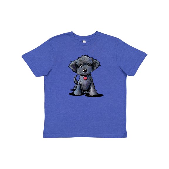 Inktastic Black Doodle Puppy Youth T-Shirt