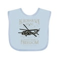 thumbnail image 1 of Inktastic Black Hawk Military Boys or Girls Baby Bib, 1 of 4