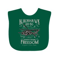 Inktastic Black Hawk Military Boys or Girls Baby Bib