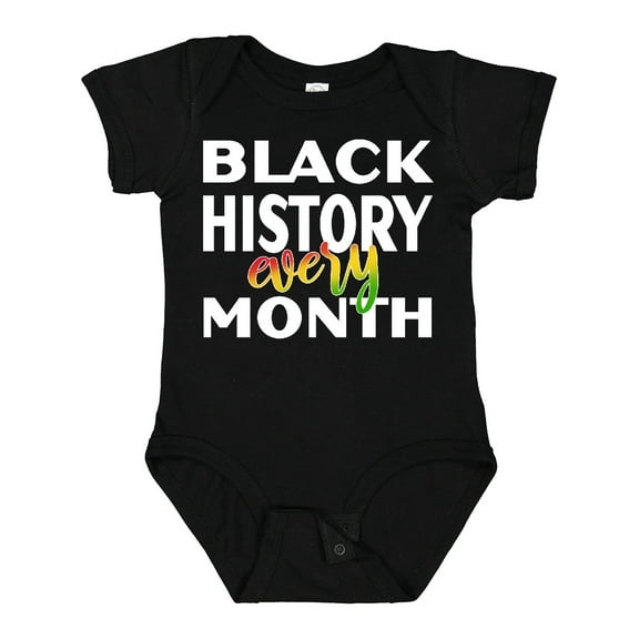 Inktastic Black History Every Month Boys or Girls Baby Bodysuit