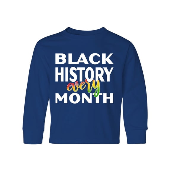 Inktastic Black History Every Month Long Sleeve Youth T-Shirt